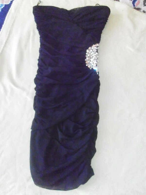 Tally Weijl Kleid 34 36 Schlauchkleid Eng Glitzer Steine Edel Hochzeit Taufe  - Bild 1 von 4