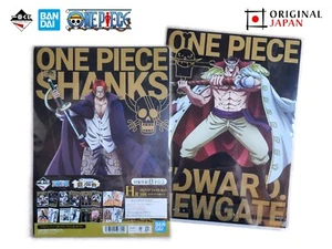 RARE SET One Piece Bandai Ichiban Kuji Portadocumenti A4 Folder JAPAN SHANKS NEW - Foto 1 di 5