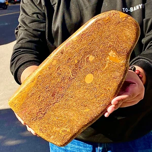 13.75LB Natural gold jade crystal mineral polishing decoration - Picture 1 of 12