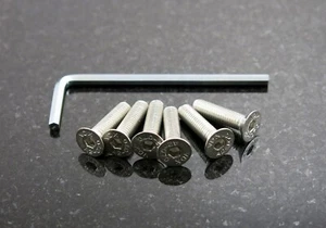 Nardi 20mm Countersunk Screw Kit for Screws at Sight Trim Ring - Inox Silver - Bild 1 von 1