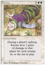 4x Karma ~ Moderately Played 3rd Edition Revised MTG Magic x4 4 UltimateMTG Play