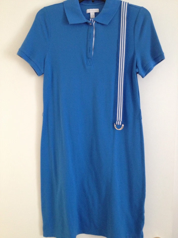 VESTIDO HENLEY TEJIDO ALGODÓN AZUL CHARTER CLUB MANGA CORTA pequeño Foto 1 de 1