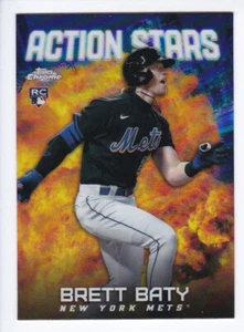 2023 Topps Chrome Update #ASC-11 BRETT BATY RC Action Stars Insert ROOKIE CARD - Picture 1 of 2