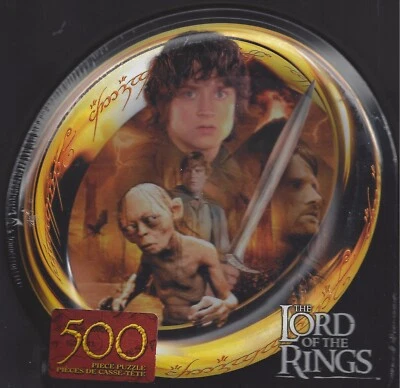 LOTR, 500 Piece Puzzle, Guide to Mordor Tin (New in Shrink Wrap) L5222 - Image 1 of 3