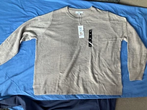 BRAND NEW WITH LABELS M&S SUPERSOFT SIZE 20 LADIES LIGHT WEIGHT JUMPER BISCUIT - Picture 1 of 5