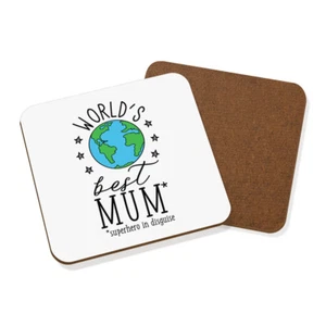 Estera de bebidas World's Best Mum Coaster - Divertida Día de la Madre - Imagen 1 de 1