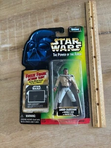 Star Wars The Power of the Force Lando Calrissian in General’s Gear with Blaster - Picture 1 of 6