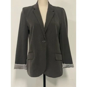 Blazer Ambiance Puño Enrollado Gris Talla M - Imagen 1 de 11