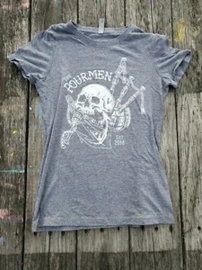 Girls Rock Band T-shirt ~ The Pourmen ~ Scottish Punk ~ Size M or 9-10 - Bild 1 von 6