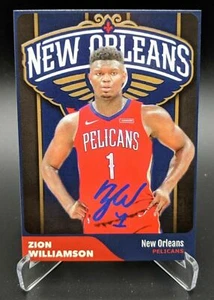 50-ZION WILLIAMSON New Orleans Pelicans Draft 2019 #1 selección de draft facsímil automático - Imagen 1 de 3
