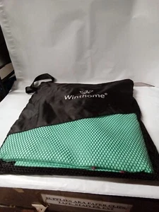 Winthome Microfiber Towel for Gym & Beach & Travel, Quick Dry, Green 32"x63" - Picture 1 of 6