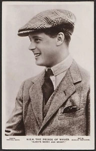 EL PRÍNCIPE DE GALES (Rey Eduardo VIII) con gorra plana - Imagen 1 de 1