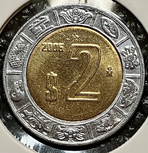 Mexico - 2 Pesos - 2006 - Picture 1 of 2
