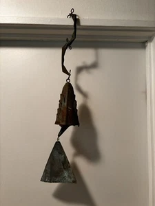VTG Paolo Soleri Cosanti Arcosanti Brutalist Cast Bronze Wind Bell Chime Artist - Picture 1 of 12