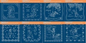 Estampillas Clarity Groovi Pergamino en relieve Placa A5 Colección de Navidad de Linda - Imagen 1 de 9