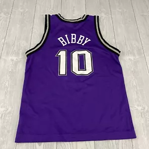 Vintage Champion Mike Bibby Sacramento Kings NBA YOUTH Medium 10-12 1990s jersey - Picture 1 of 10