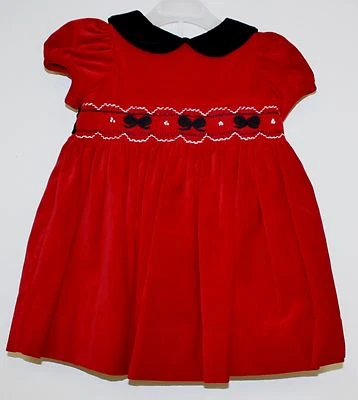 Kitestrings Hartstrings платье красный бархат рождественское платье подгузник чехол праздник - Изображение 1 из 4