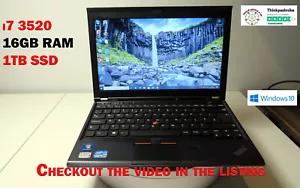 Lenovo ThinkPad x230 i7 3520M 2.9Ghz 16GB RAM 1TB SSD HD SCREEN (1098) - Picture 1 of 24