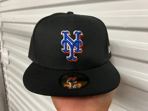 Cappello aderente nero New York Mets MLB - Nuovo - Foto 1 di 4