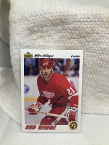 1991-92 Upper Deck Star Rookie Mike Sillinger Detroit Redwings #457
