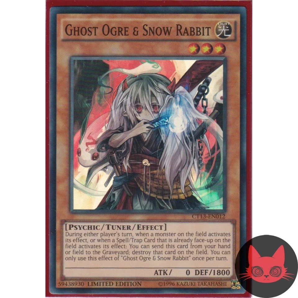 Yugioh Ghost Ogre & Snow Rabbit CT13-EN012 Super Rare NM - Image 1 of 1