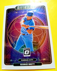 George Brett 2021 Panini Donruss Optic Mythical Insert # M7 +1992 Fleer