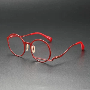Japanese Retro Eyeglass frames Round Irregular handmade Glasses MM-0033 - Picture 1 of 20