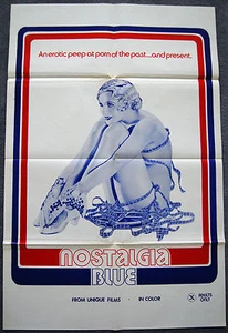 NOSTALGIA BLUE – ORIGINAL 1979, ADULT X-RATED MOVIE POSTER – NEAR MINT & RARE - Picture 1 of 12