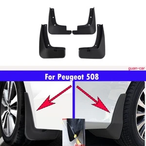 Four mudguards at the front and rear of the car For Peugeot 508 2012-2024 - Foto 1 di 8
