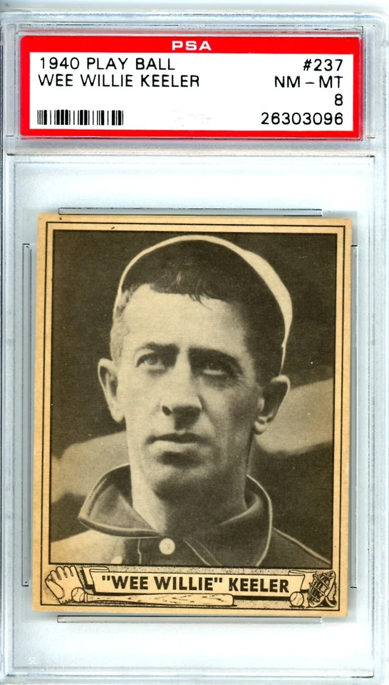 1940 Play Ball Wee Willie Keeler #237 PSA 8 12438 - Image 1 of 1