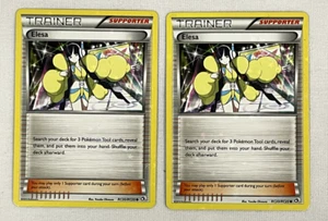 2x Pokemon TCG - Elesa - RC20/RC25 - Star Holo - Común - Tesoros legendarios - Imagen 1 de 3