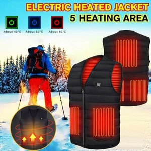 Heizweste Winter Warm Elektrisch USB Jacke Männer Frauen Beheizte Jacke - Bild 1 von 20