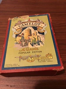 Camelot-Popular Edition-1930-Parker Brothers-Game pieces set w/box,3 Red Missing - Picture 1 of 1