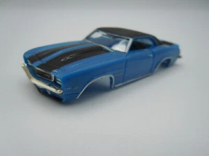 MODEL MOTORING BLUE W/BLACK  '69 CAMARO RS SHELL ~ NEW ~ FITS AURORA TJET - Picture 1 of 6