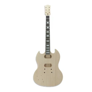 Left Hand Electric Guitar Body and neck Kit DIY for SG Style guitar Set in Heel - Picture 1 of 15