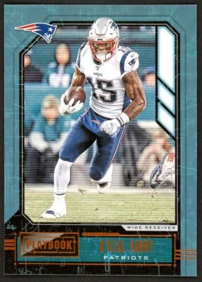 2020 Panini Playbook Orange N'Keal Harry New England Patriots #41 Parallel - Image 1 of 2