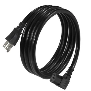 6FT 90 Degree Computer Monitor Power Cord - NEMA 5-15P to Right Angle C13 Pow... - Picture 1 of 9