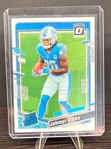 Jahmyr Gibbs 2023 Panini Donruss Optic Football Rated Rookie Base RC #236 Lions - Picture 1 of 3