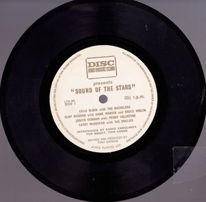 SOUND OF THE STARS: 1966 RADIO CAROLINE DJ FLEXI: BEATLES/CILLA/DUSTY SPRINGFIEL - Picture 1 of 4