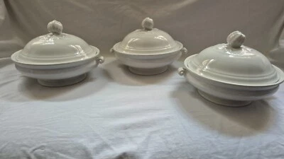 3 seltene Terrine mit deckel Petrus Regout Größe 2 - Bild 1 von 4