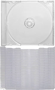 (25) CD Trays - Clear Standard Replacement Inserts for Jewel Boxes NEW #CDIS80CL - Picture 1 of 2