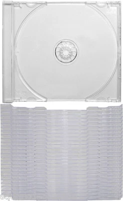 SQUARE DEAL RECORDINGS & SUPPLIES (25) CD Trays - Clear Standard Replacement Inserts for Jewel Boxes NEW #CDIS80CL