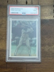 1986 Sportflics #13 Tony Gwynn HOF PSA 9 MINT POP 8 - Picture 1 of 2