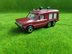 Matchbox Rover Carmichael Commando 1982 / Maroon / Sirens / Bulgarian Base - Picture 1 of 6