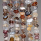 8-9Mm Bostwana Agate Gemstone Pebble Nugget Loose Beads 16"