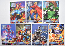 Infinity Gauntlet Mission Set 1995 Marvel Overpower 7 Card Lot - Pack Fresh NM+