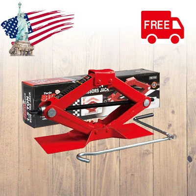 BIG RED T10152 Torin Steel Scissor Lift Jack Car Kit, 1.5 Ton Capacity, Red - Image 1 of 4