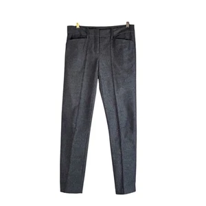 Pantalone slim BCBGMaxAzria TG 2 blu grigio misto cotone lana elasticizzato Corpcore - Foto 1 di 11