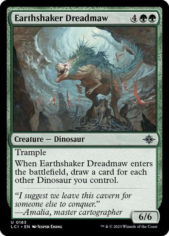 Magic The Gathering - Earthshaker Dreadmaw - 183 - Las Cavernas Perdidas de Ixalan - Casi Nuevo Foto 1 de 1