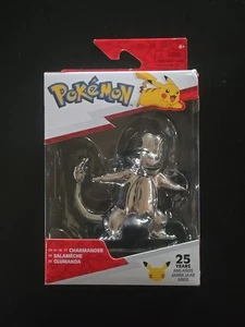Pokemon Figur 25 Jahre Silber Charmander Serie 1 Neu - Bild 1 von 2